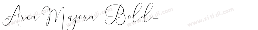ArcaMajora3 Bold字体转换